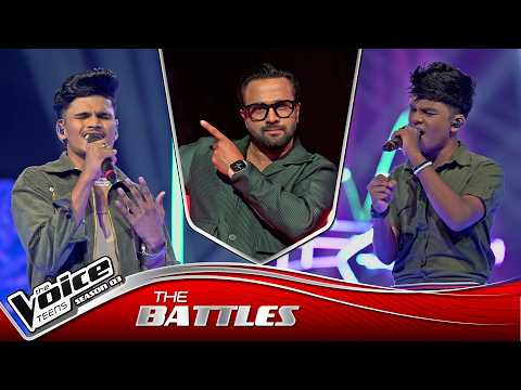 Theekshana Vs Nadil | Nathasha ( නතාෂා ) | The Battles | The Voice Teens Sri Lanka S3