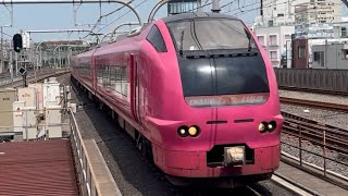 約8年ぶりにはまなす色が首都圏に!《臨時特急長岡まつり花火大会号運転に伴う送り込み回送(上沼垂~上野)》E653系新ニイU-107編成が赤羽駅③を通過!《回9750M》