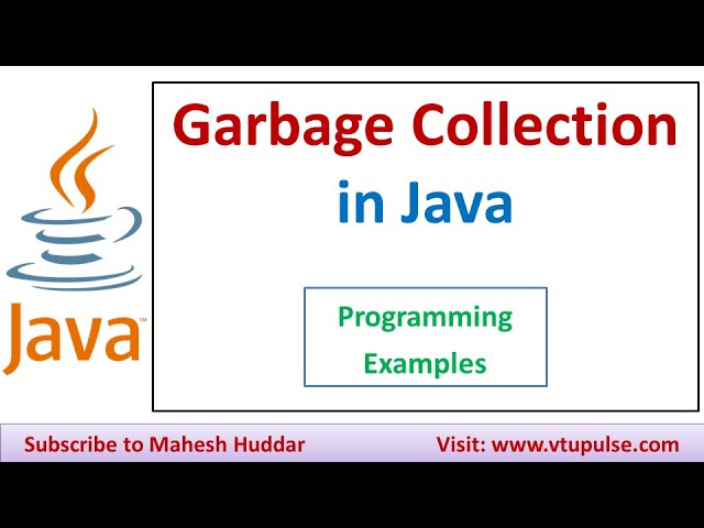 What is Garbage Collection | Java How Garbage Collection is done in Java by Mahesh Huddar