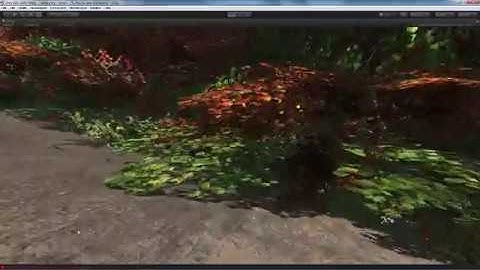 Unity terraform Thru Oak trees (builded Terrain sample)