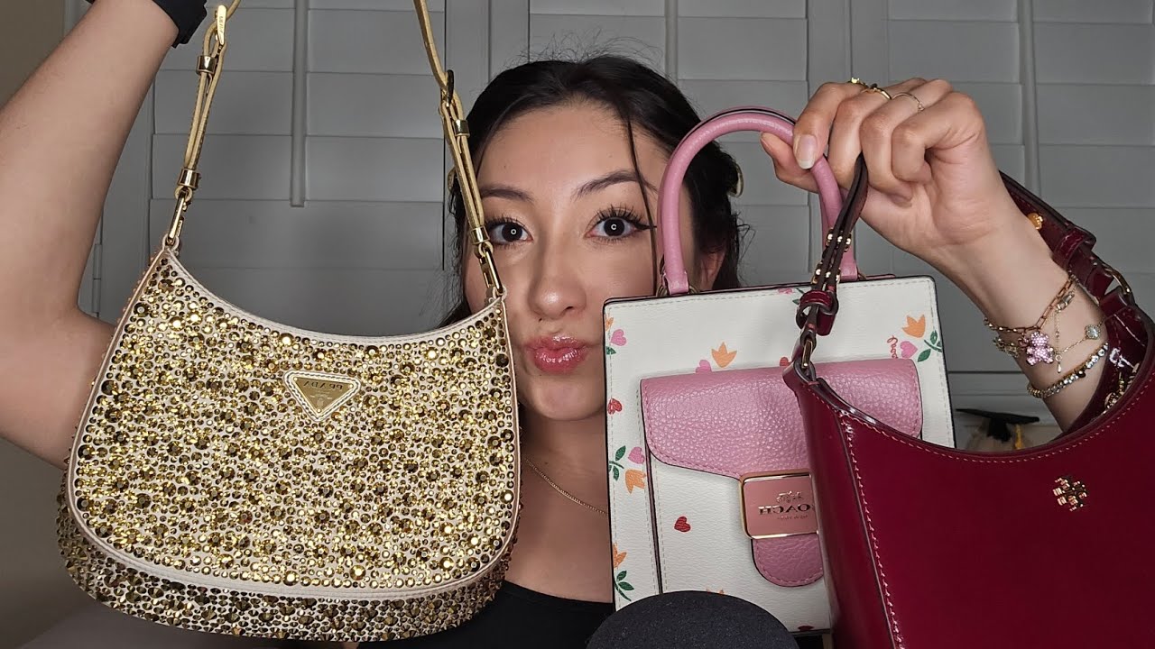 ASMR My Bag Collection *Prada, Coach, Tory Burch* 🎒