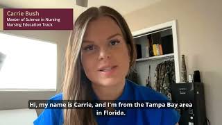 Carrie Bush - Personal Story - MSN Nursing Educator Track