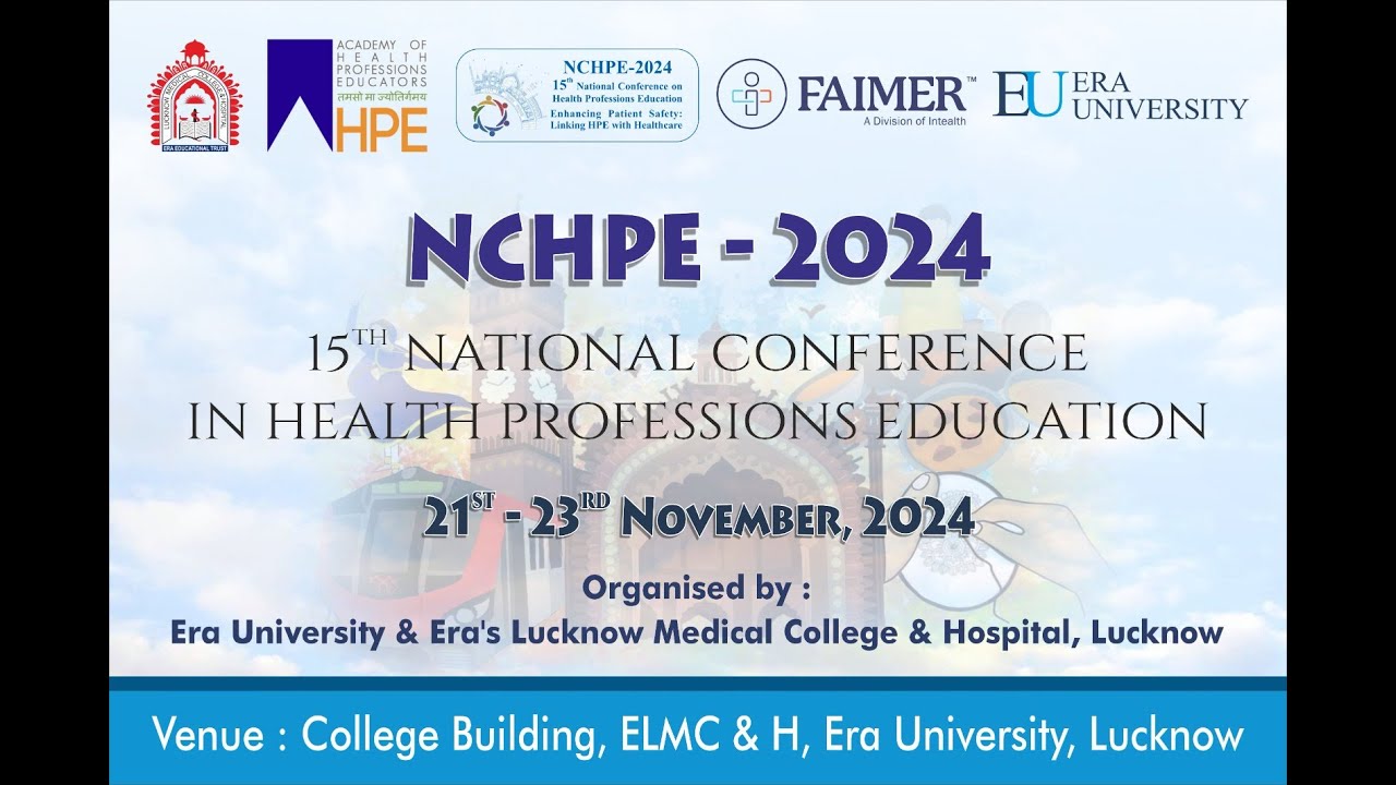 🔴𝐋𝐈𝐕𝐄 | DAY 1|15 National Conference | Inaugural Function | NCHPE 2024 | Era University