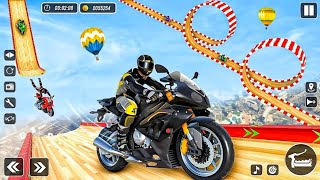 BIKE RAMP STUNT MOBILE GAME | Full Gameplay Video Bike stund Racing | Android Ios Games screenshot 1