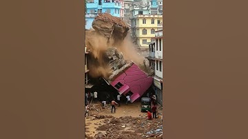 Shocking Landslide Disaster 🚨😱#disaster #landslide #shortvideo