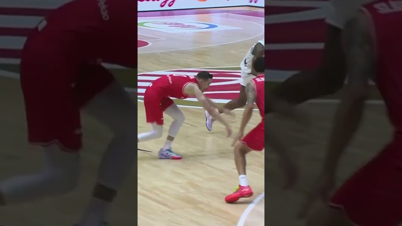 VJ Edgecombe almost committed a crime 💀 #FIBAWC