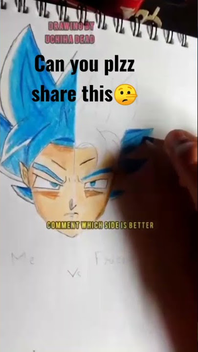 #dbs #db #dbz #goku #anime drawing me bs my friend