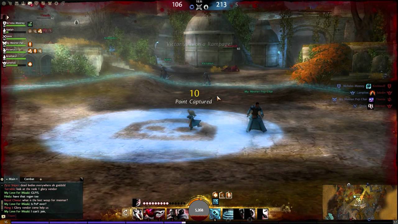 GW2 BWE#3 Thief sPvP - P/P + D/P Complete match (feat. Nick the Guardian)