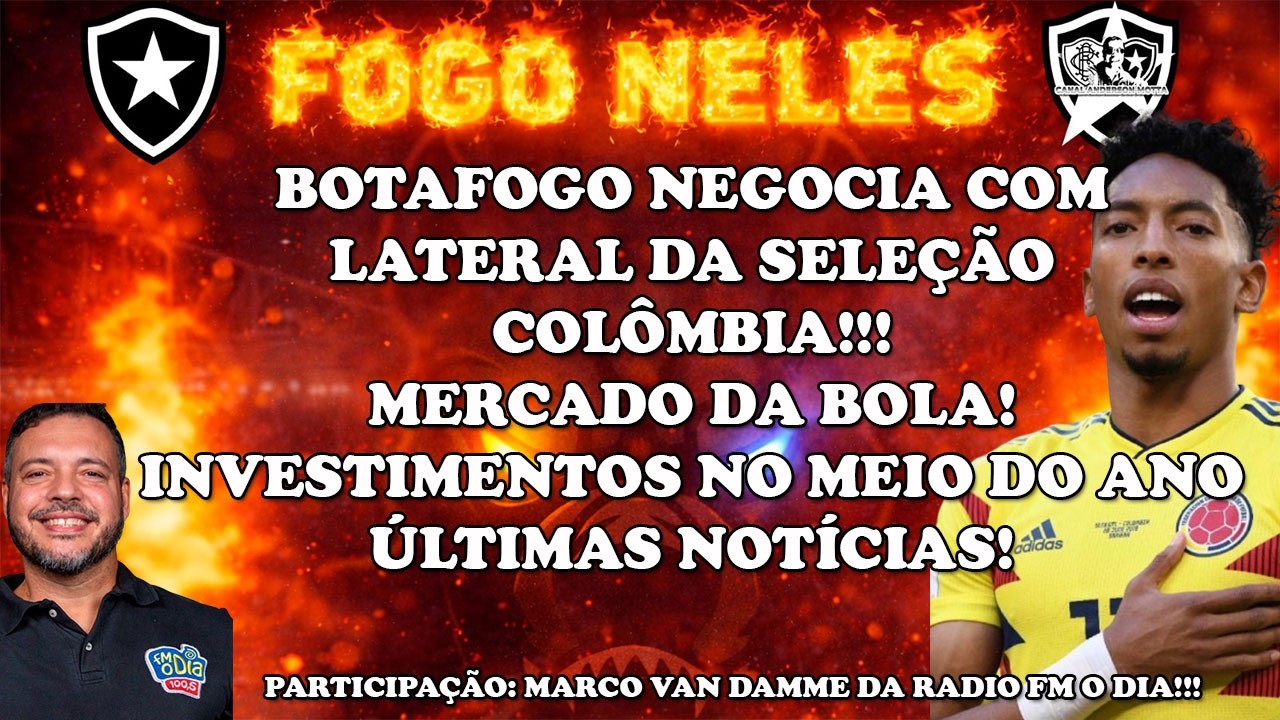 LIVE ALVINEGRA RAIZ - BOTAFOGO NEGOCIA COM LATERAL MOJICA!MERCADO DA BOLA!TEXTOR!ÚLTIMAS NOTÍCIAS!
