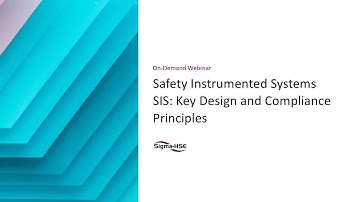 Safety Instrumented Systems SIS: Key Design and Compliance Principles