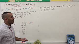 3.4 Transformations of Cubic and Quartic Functions (Grade 12 University, MHF4U)