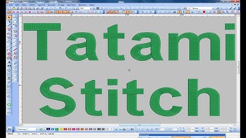 How to change Tatami stitch effect easy way?