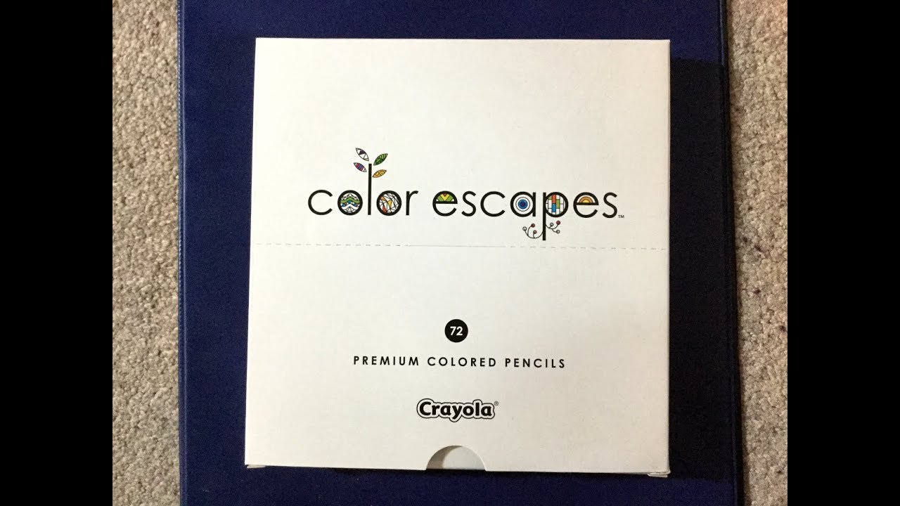 Crayola 72 Count Colored Pencils Color Escapes: What's Inside the Box