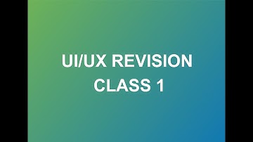 UI/UX Revision Class 1: KodeCamp 1.0 Training Session