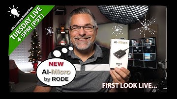 LIVE First Look @ the Rode AI-MICRO followed by Q&A Tuesday 4PM (PST)