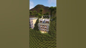 Minecraft: Modern Cliff House | Timelapse | Tutorial | #shorts #builds #minecraft