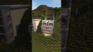 Minecraft: Modern Cliff House | Timelapse | Tutorial | #shorts #builds #minecraft