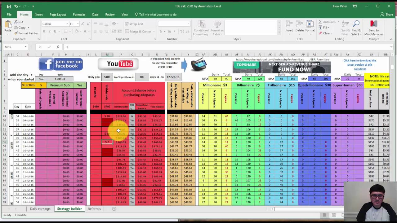Top Share Global (TSG) Day 1 - Deposit, Purchase Ad Packs and Create Ads Banners