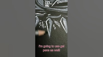 drawing but i can only use the color WHITE! Satisfying #shorts #art