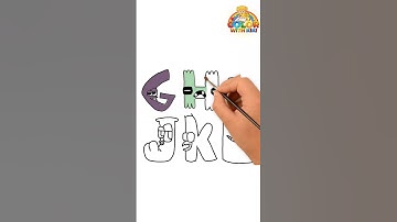 Learn to Draw Alphabet Lore(A-Z) UpperCase - Drawing and Coloring Tutorial for Kids