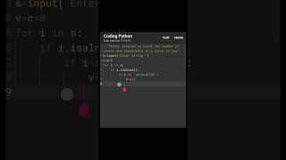 How to count no.of vowels and consonants of a string in Python#pythonforbeginners #python #string