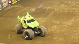 Dragon  Monster Jam Freestyle run at the Dunkin Donuts Center in Providence, RI 2022