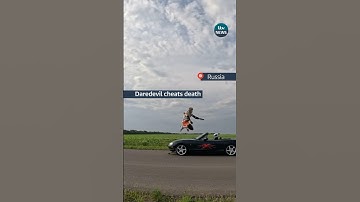 Daredevil cheats death #ITVnews #news #stunt