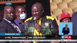 Workers' Day | Mineworkers disrupt May Day Rally
