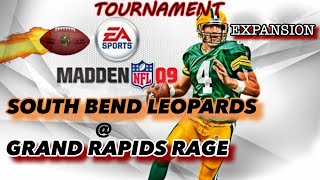Madden 09 Tourney - South Bend Leopards Grand Rapids Rage Expansion Minigames