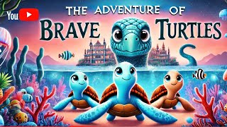 **The Adventure of Brave Little Turtles | Kids Ocean Adventure Story | Inspiring & Fun Bedtime Tale*