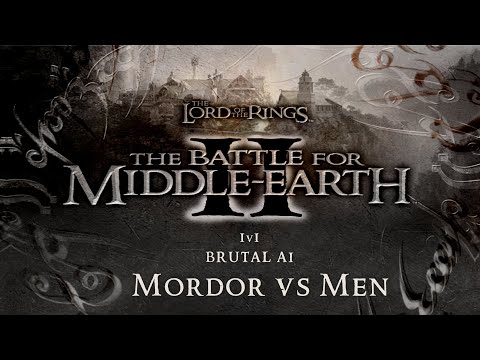 The Battle For Middle-Earth II - Mordor vs Men (1v1 Brutal AI Skirmish)