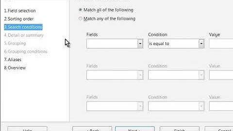 Create queries using Query Wizard - Malayalam