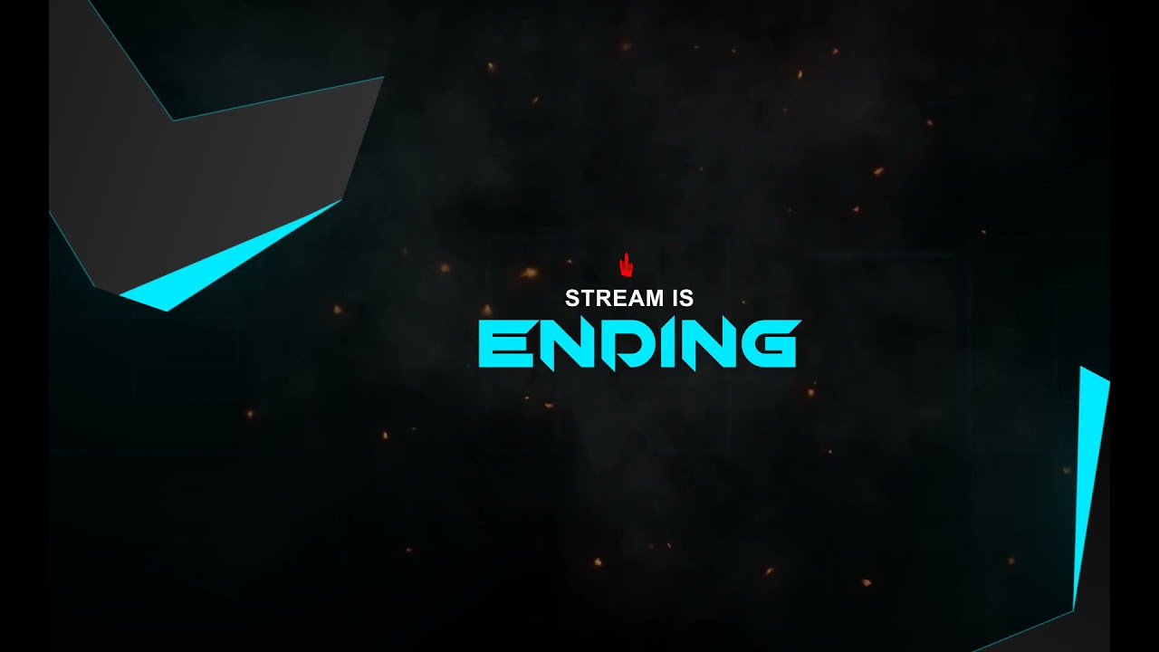 stream Ending | animated live stream overlay - YouTube