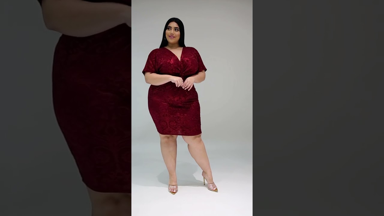 Plus Size Glam Sweet Dress Fashion
