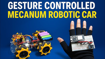 DIY Gesture controlled mecanum wheels based robotic car with ESP32 by Eng zoroz!