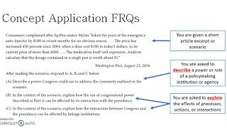 Concept Application FRQ I