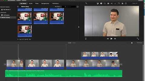 Placing Insert Content into a Multi Cam iMovie Edit Using the Detach Audio Feature to create room in
