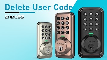 Delete User Code--Zomoss Keypad Deadbolt Lock ZS01