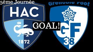 Le Havre - Grenoble 2-1 Goal 44 By Youssouf Mchangama