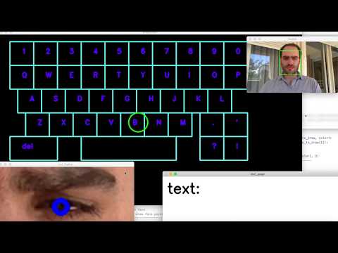 Writing with eyes using artificial intelligence