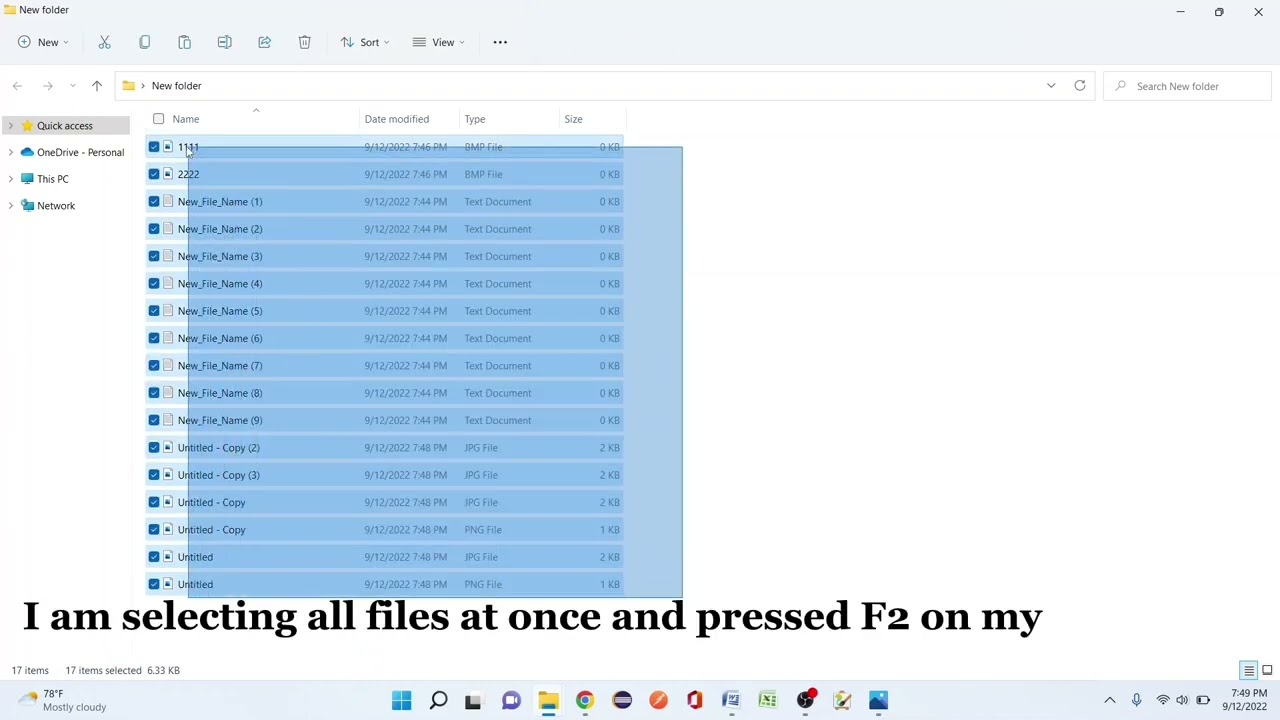Rename multiple files at once with different name (Windows) | No Software