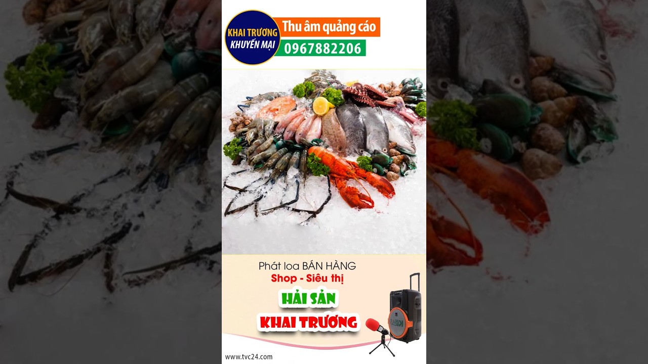 Thu âm Quảng cáo khai trương hải sản Nguyễn Hoàn 