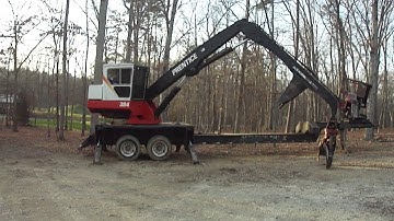 SOLD! : D384 Prentice Knuckleboom Log Loader With CTR 450 Delimber