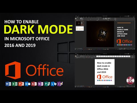 How to enable dark mode in Microsoft Office 2016 and 2019