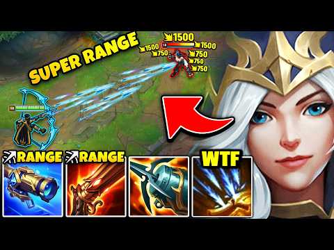 Ashe But I Have 850 Attack Range And Nobody Can Escape Me SUPER RANGE BUILD 