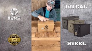 50 M2a1 Cal Locking Ammo Can with Foam Insert Unboxing by Solid Tactical