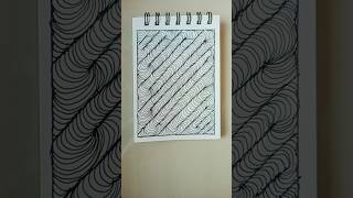 Day 76 Easy Zentangle Art For Beginners #zentangle #art #shorts #fyp #doodle #lineart #zendoodle