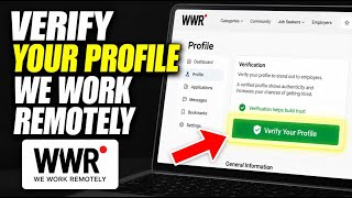 How to Verify Your Profile on We Work Remotely - Easy Tutorial