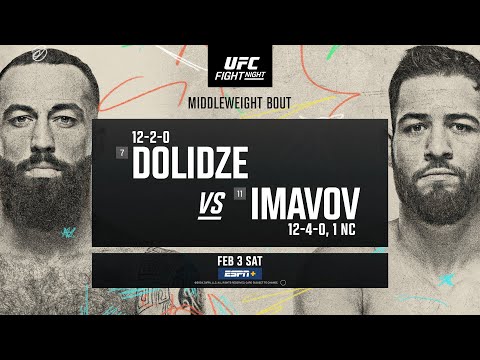 UFC Vegas 85 Dolidze vs Imavov - February 3  Fight Promo