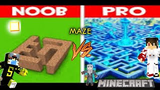 NOOB VS PRO SECRET MAZE IN Minecraft